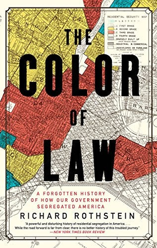 Book cover of The Color of Law by Richard Rothstein